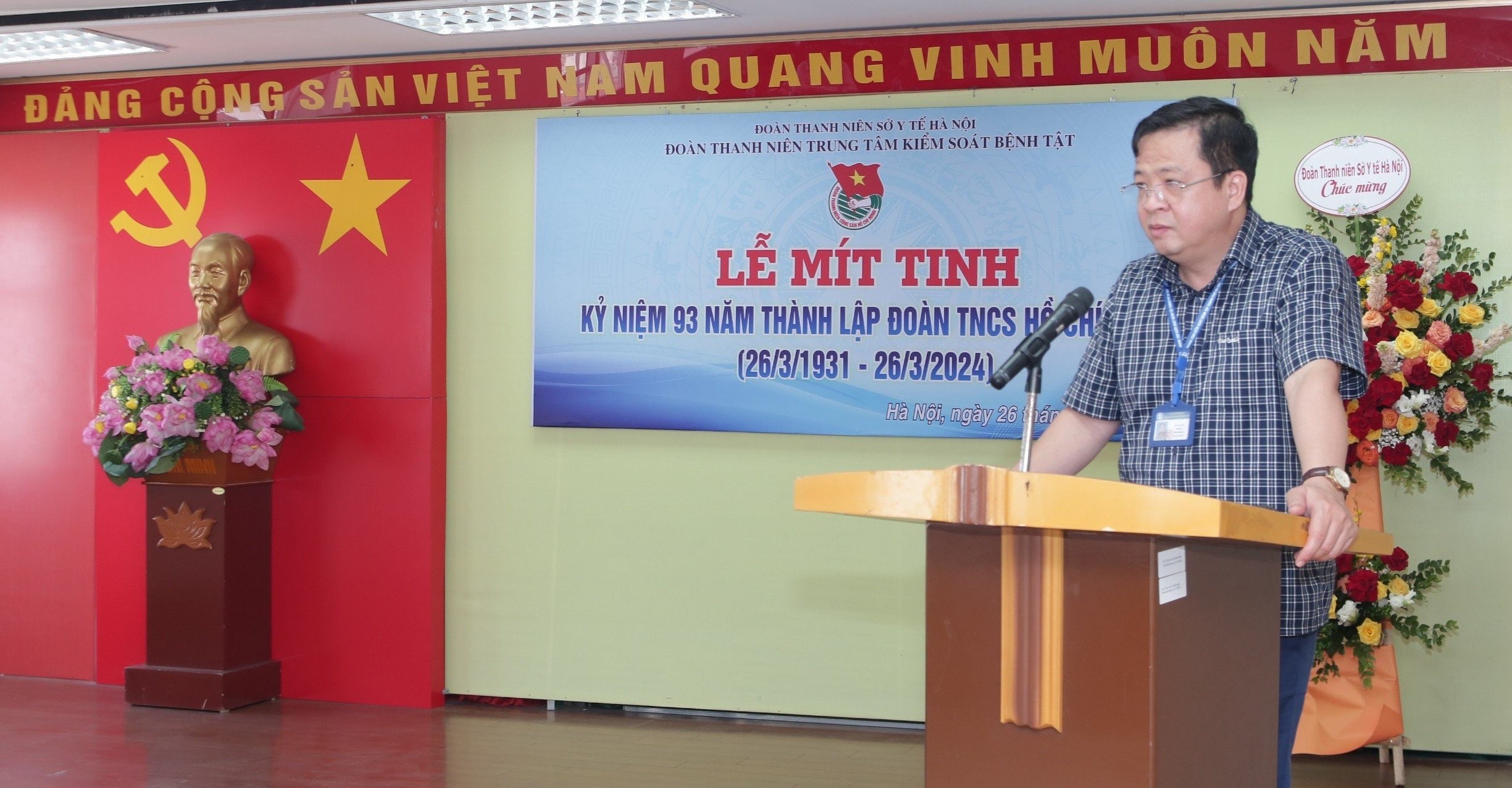 Trung tâm Kiểm soát bệnh tật thành phố Hà Nội: Mít tinh kỷ niệm 93 năm Ngày thành lập Đoàn TNCS Hồ Chí Minh 26/3