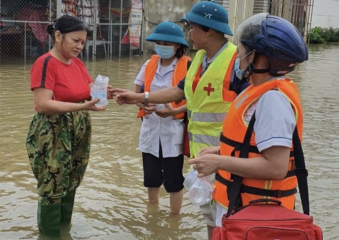 Chương Mỹ sẵn sàng ứng cứu trong đêm tại các điểm ngập lụt