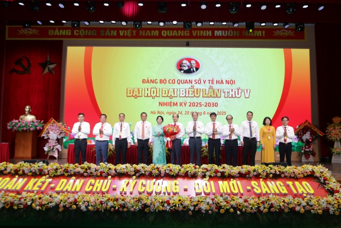 Đại hội đại biểu Đảng bộ cơ quan Sở Y tế Hà Nội lần thứ V, nhiệm kỳ 2025 – 2030