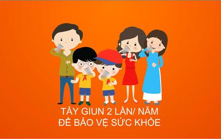 Chủ động tẩy giun định kỳ để giữ gìn sức khỏe