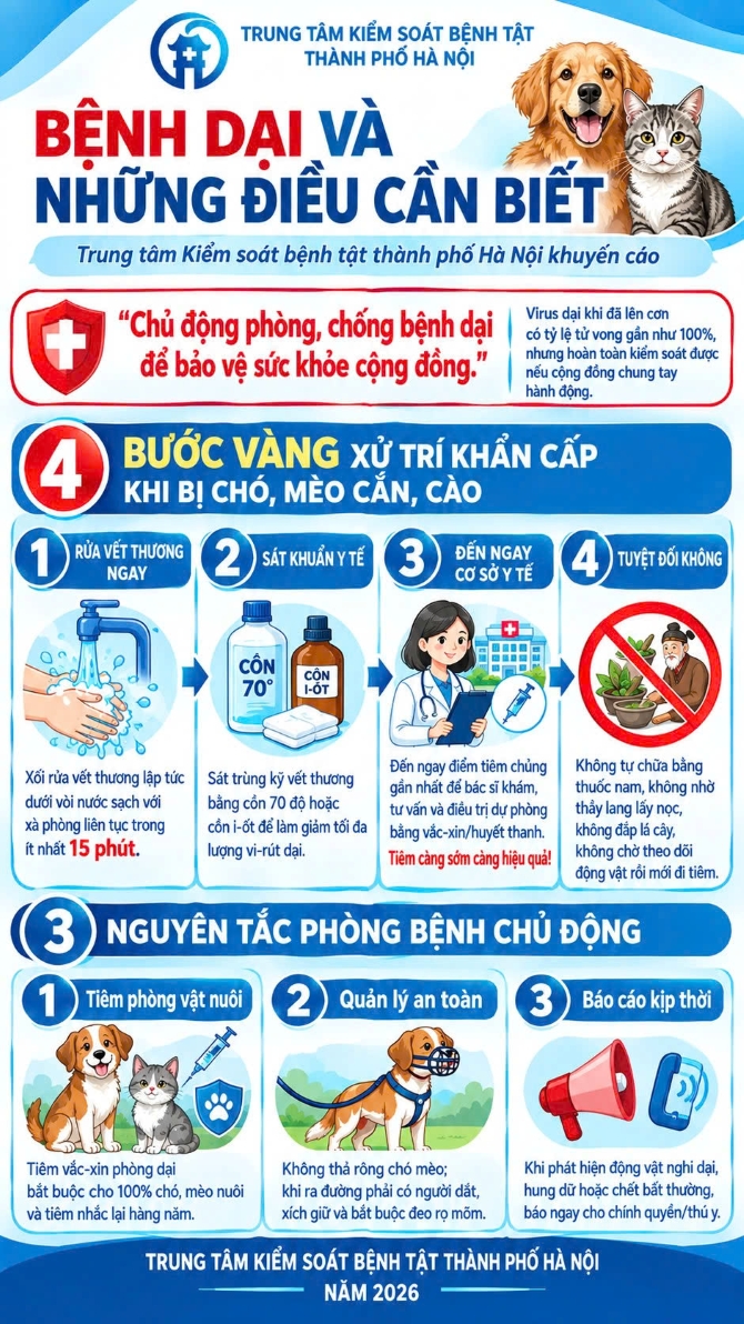 Bệnh dại và những điều cần biết
