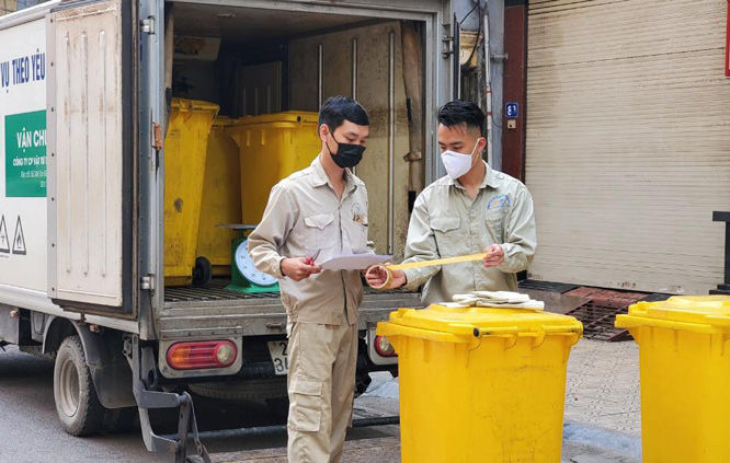 Rác thải sinh hoạt khu vực cách ly sẽ được xử lý theo quy trình rác thải y tế