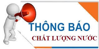 Kết quả kiểm tra ngoại kiểm chất lượng nước sạch phục vụ đại biểu Kỳ họp thứ 9, Quốc hội khóa XV 