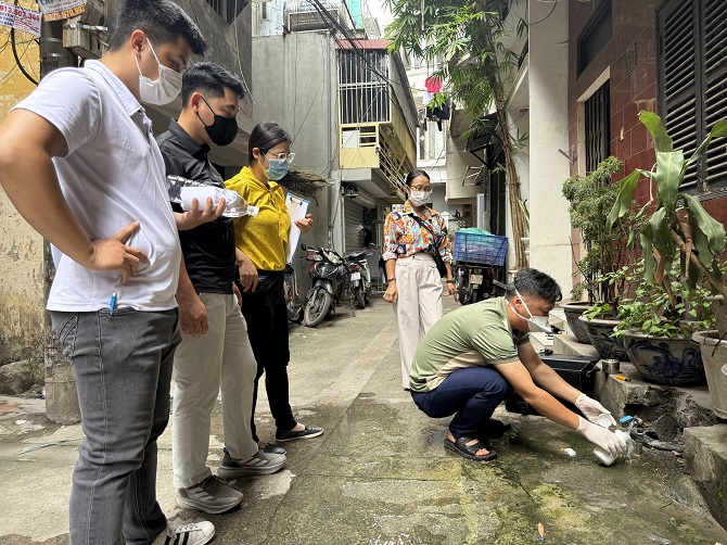 CDC Hà Nội: Giám sát chất lượng nước sạch sử dụng cho mục đích sinh hoạt tại Nhà máy nước Hạ Đình