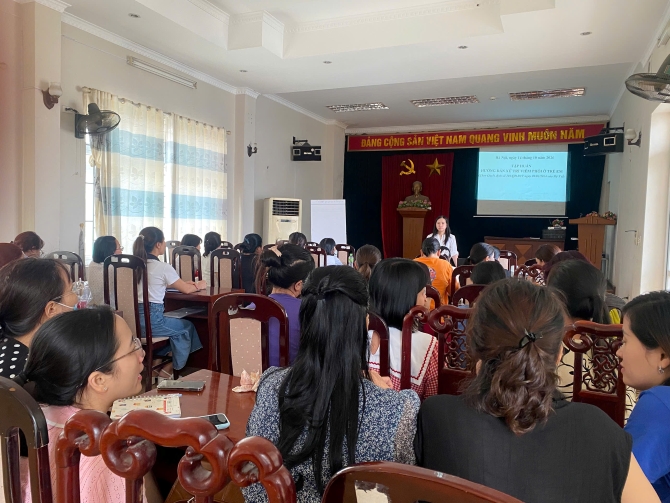 CDC Hà Nội tập huấn nâng cao năng lực phát hiện, xử trí viêm phổi ở trẻ em